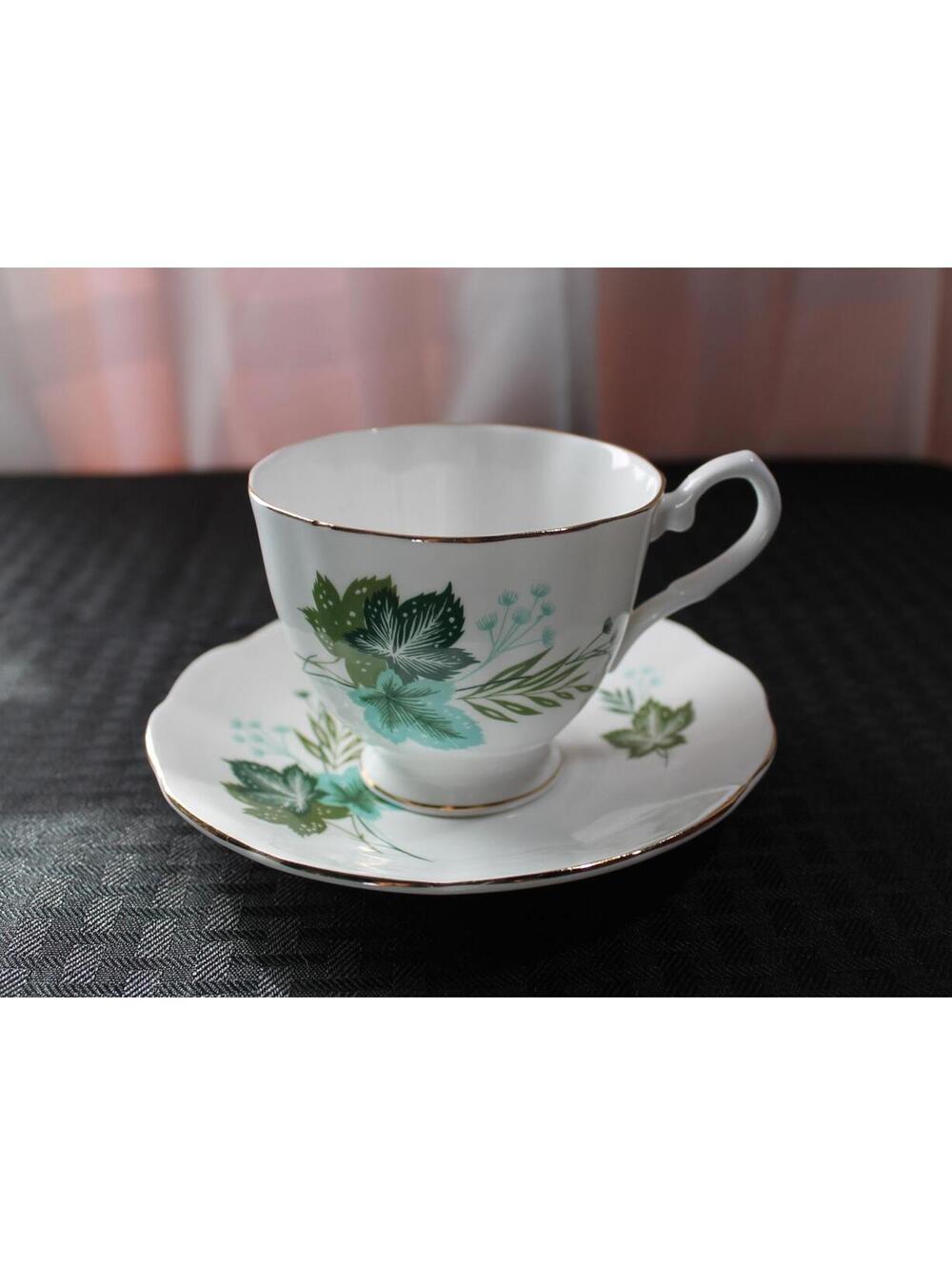 Vintage Elizabethan Bone China by Taylor and Kent Tea Cup and Saucer